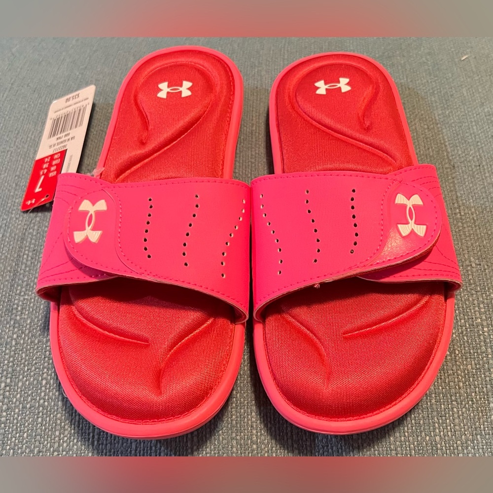 UNDER ARMOUR® Pink IGNITE IX SL Slip-On Sandals/Shoes Size 7